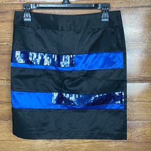 New with tags All Star women’s skirt size small blue black sparkly